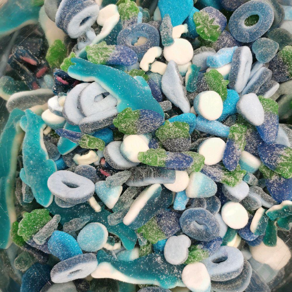 Blue Mix 500g fizzy gummy sweets