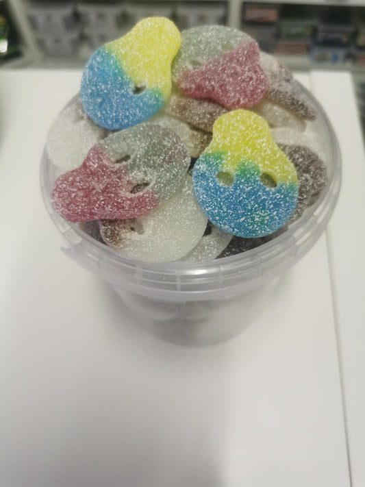 1kg Mixed Fizzy Skulls Bucket