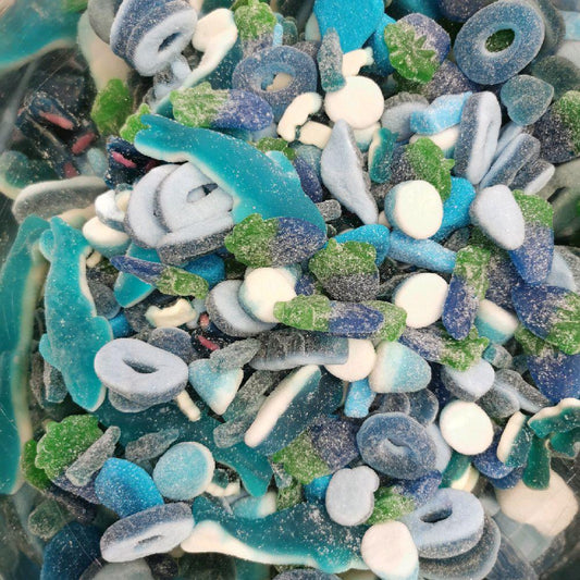 Blue Mix 500g fizzy gummy sweets